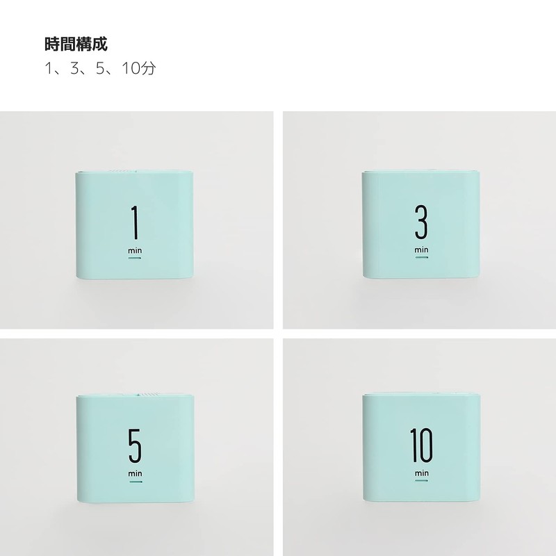 mooas Multi Cube Timer/Rotating Timer, Simple Operation, Clock & Alarm