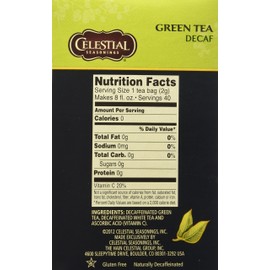 Celestial Seasonings Decaf Green Tea Bags - 40 ct
