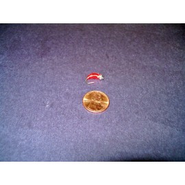 Divide Custom Tackle 1ea Custom #10 UVSL Red Chewee Caddis Larva Trout Walleye Fly Fishing Bass Lure