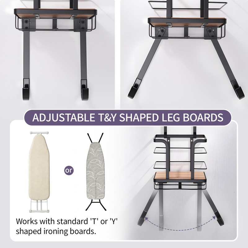 AIDILI Over the Door Ironing Board Holder - Iron Board