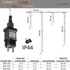 VOLTRONIC Eisregen Lichterkette, innen und außen, IP44, Größen- und Farbwahl,