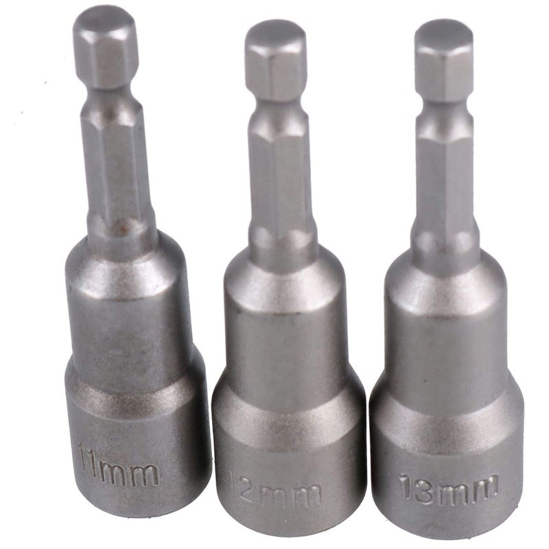 Metric Nut Driver Set Power Nut Driver Bit with 1/4"