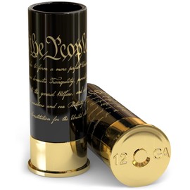 Old Southern Brass - Vasos de chupito de calibre 12 – Preámbulo We The People Constitution of the United States – Regalo patriótico para hombres – Juego de 4