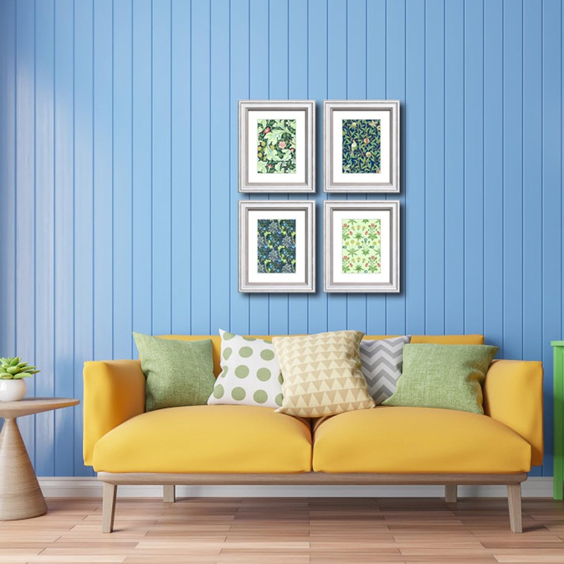 DEKWINN,8x10 Picture Frame Set of 4 with Real Glass for