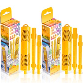 Replacement for Nature2 W20750 Spa Mineral Sticks Hot Tub in-Filter Cartridge Last for 4 Months Universal for Hot Tub Spa Swimming Pool All Spas Flow Rates Up to 1000 Gallons (Yellow 2-Pack)