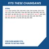 ZENTOP Carbide Chainsaw Chain 18 Inch, 063" Gauge, .325" Pitch,