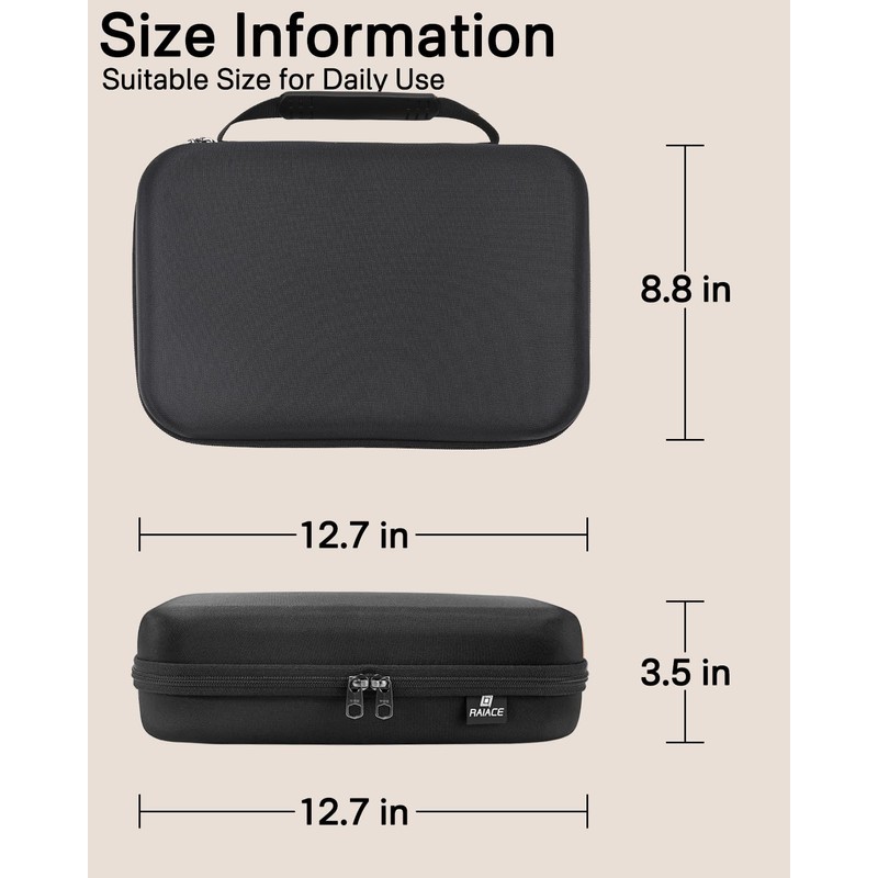RAIACE Hard Storage Case Compatible with Hair Clippers, Protective Carrying
