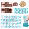 NAESM Clay Digital and Letter Stamps, Polymer Clay Stamps, Spring