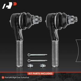 A-Premium 2 x Front Outer Tie Rod Ends, Compatible with Ford Crown Victoria, Country Squire, LTD (Crown Victoria) & Lincoln Town Car, Mark VI & Mercury Grand Marquis & Marquis, Colony Park