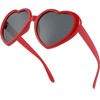 Polarized Heart Shaped Sunglasses for Women Retro Fashion Large Frame