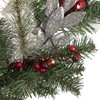 Northlight Pre-Lit Battery Operated Frosted Pine and Berries Christmas Garland
