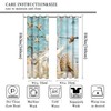 Kazynee Vintage Nautical Beach Theme Room Darkening Blackout Window Curtains