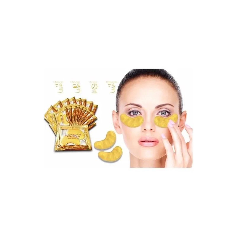 10 Sobres Ojos Colageno 24k Bolsas Ojeras Ojos Pilaten