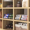 Simple Houseware Skinny Can Organizer for Pantry/Refrigerator, Clear, Set of