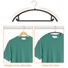OIKA Hangers 50 Pack No Shoulder Bump - Space Saving