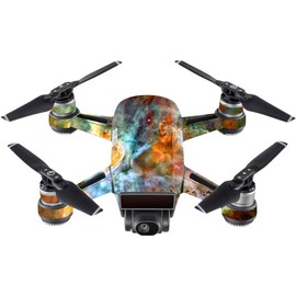 MightySkins Skin Compatible with DJI Spark Mini - Space Cloud | Protective, Durable, and Unique Vinyl Decal wrap Cover | Easy to Apply, Remove, and Change Styles | Made in The USA