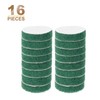 sourcing map 16pcs Scrubber Scouring Pads 180 Grits 2 Inch