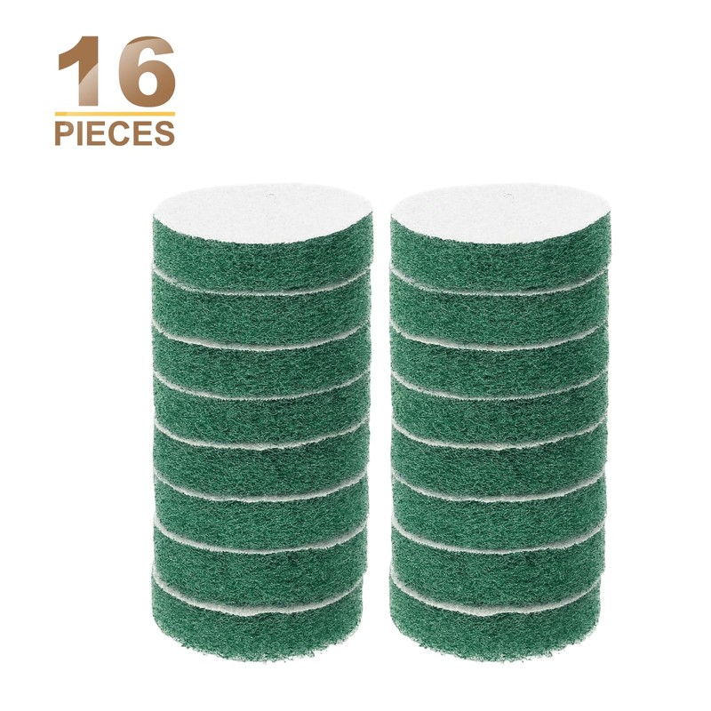sourcing map 16pcs Scrubber Scouring Pads 180 Grits 2 Inch