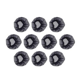 YFFSFDC Hair Bundling Net, Chignon Net, Fashionable, Ballet Fine, Mesh, Elastic Fabric, Black (Pack of 10)