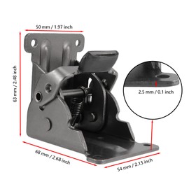 6 Pack 0-90 Degree Black Folding Table Legs Bracket, Self-Lock Hinge Hardware with Screws, Folding Locking Hinge for Table, Workbench, HINS0012