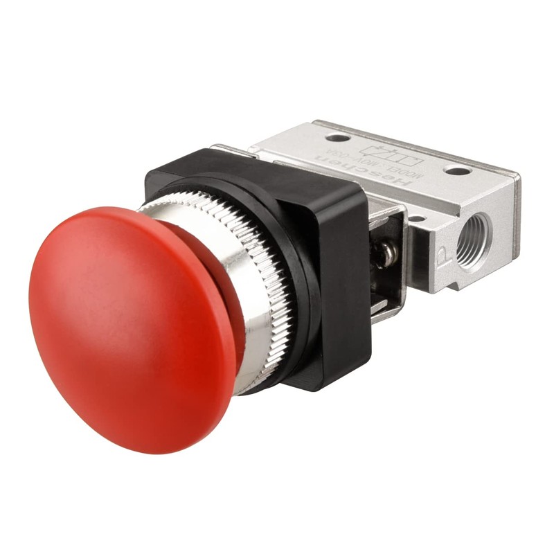 Heschen Pneumatic Mechanical Valve MOV-03A PT1/8" 3 Way 2 Position