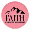Enthoozies Faith Can Move Mountains Religious Pink Laser Engraved Leatherette