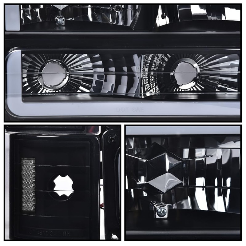G-PLUS LED DRL Headlights Assembly & Bumper Corner Lamps Fit