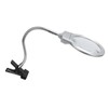 LED Illuminating Magnifier with Clamp Optical Lens Adjustment Hose Magnifying