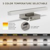 Joosenhouse 15.7 Inch Brushed Nickel Vanity Light for Bathroom –