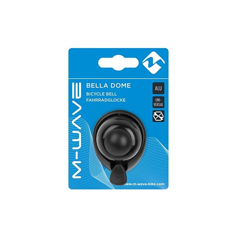 M-Wave Unisex Adult Bella Dome Mini Bell, Black, Diameter 34