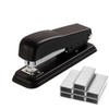 DPWOUM Black Classic Office Stapler, 750 Staples, 25 Sheet Capacity,