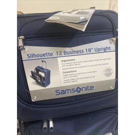 Samsonite ‏Samsonite - Silhouette 12 Softside 18" Business Upright Laptop Case - Blue