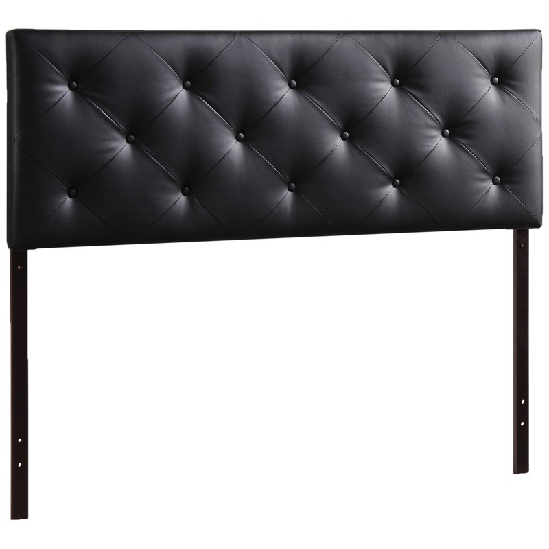 Baxton Studio Bedford Queen Sized Headboard, Black