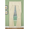 Today's Curtain, Orleans Scallop Curtain, Ecru Valance, 60" W x