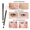 KISSIO Concealer Pencil,Under Eye Concealer,Cover Acne and Freckles,Brightener,Waterproof Long-lasting Concealer（03#WHEAT)