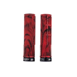 Dmr Deathgrip grips marble red Flanged Thick Soft