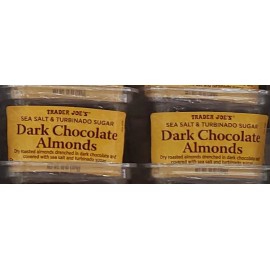 Trader Joe's 2 PACK TRADER JOE'S DARK CHOCOLATE ALMONDS