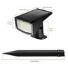 SmartYard Solar Spot Lights 53 LEDs, 2 Modes Pathway/Wall Auto