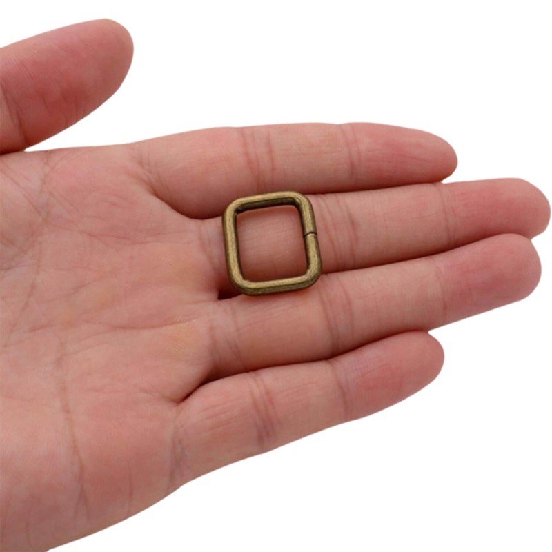 BIKICOCO Metal Rectangle Ring Buckles Square Strap Webbing Belt Rings