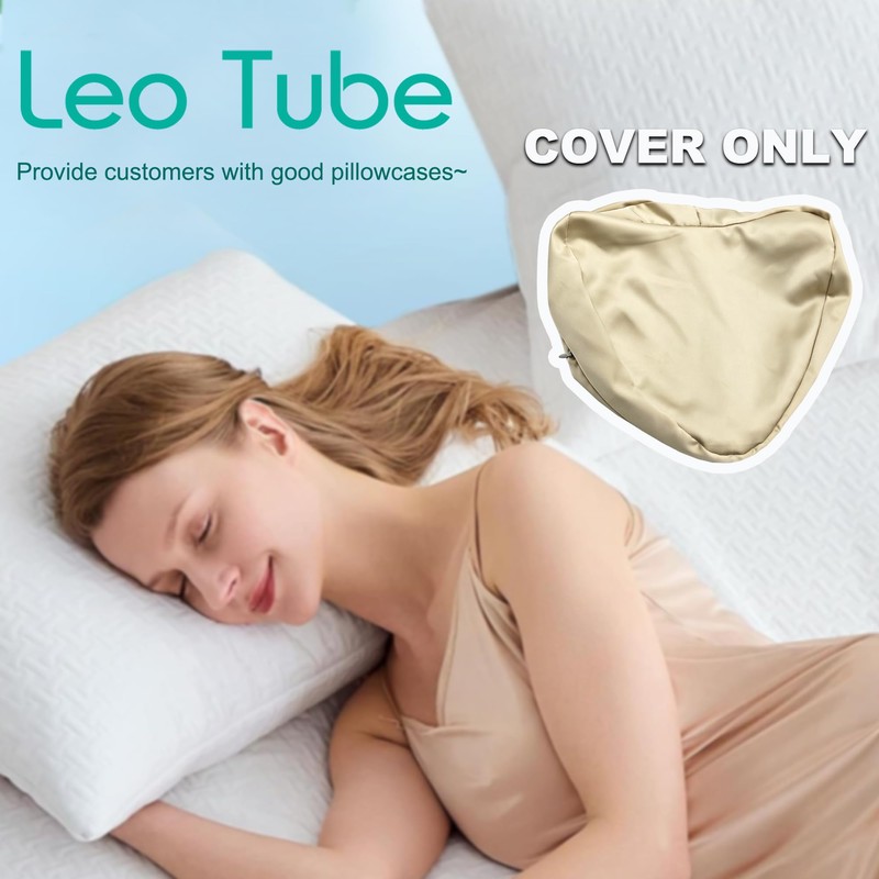 LeoTube Satin Knee Pillow Cover for Leg & Knee Foam