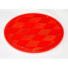 Grand General (GG) Reflectors Round Red Acrylic Stick on Tape Mount 3 Inch GG#80814 Pair