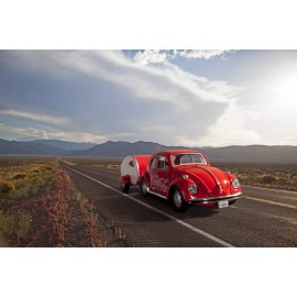 Atlas 1:43 COCA-COLA 1967 Die-Cast VW Beetle w/ Trailer (820060) NIB