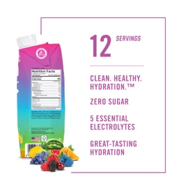 BioSteel Sports Drink, Great Tasting Hydration with 5 Essential Electrolytes, Rainbow Twist Flavor, 16.7 Fluid Ounces, 12-Pack