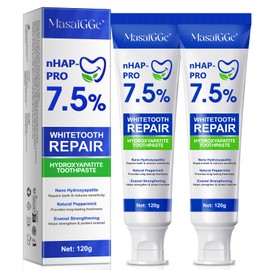 Hydroxyapatite Toothpaste for Enamel Protection, 7.5% Hydroxyapatite Toothpaste, Fluoride-Free Formula for Sensitive Teeth, Nano Hydroxyapatite Repair & Protect Toothpaste-Strengthens Enamel (2)