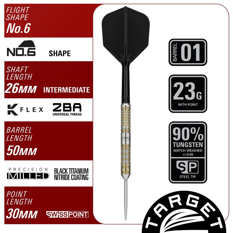 Target Japan BLACK MARQUE REYN GEN2 90% SP STEEL TIP