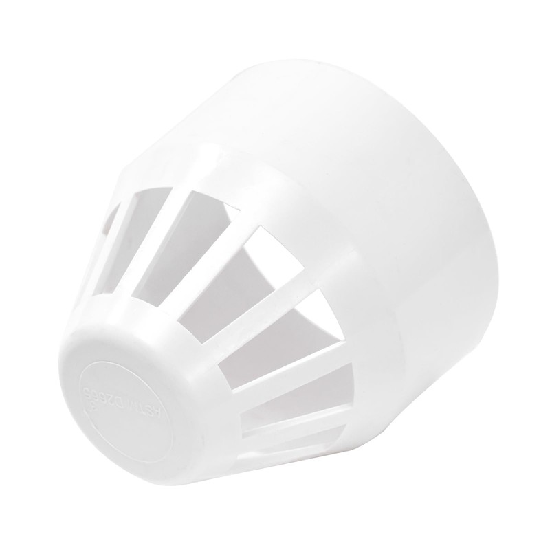 2pcs 2in.PVC DWV Termination Vent Pipe End Cap Cover Grate
