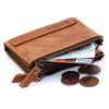 Hibate Men Leather Wallet RFID Blocking Men's Wallets Credit Card