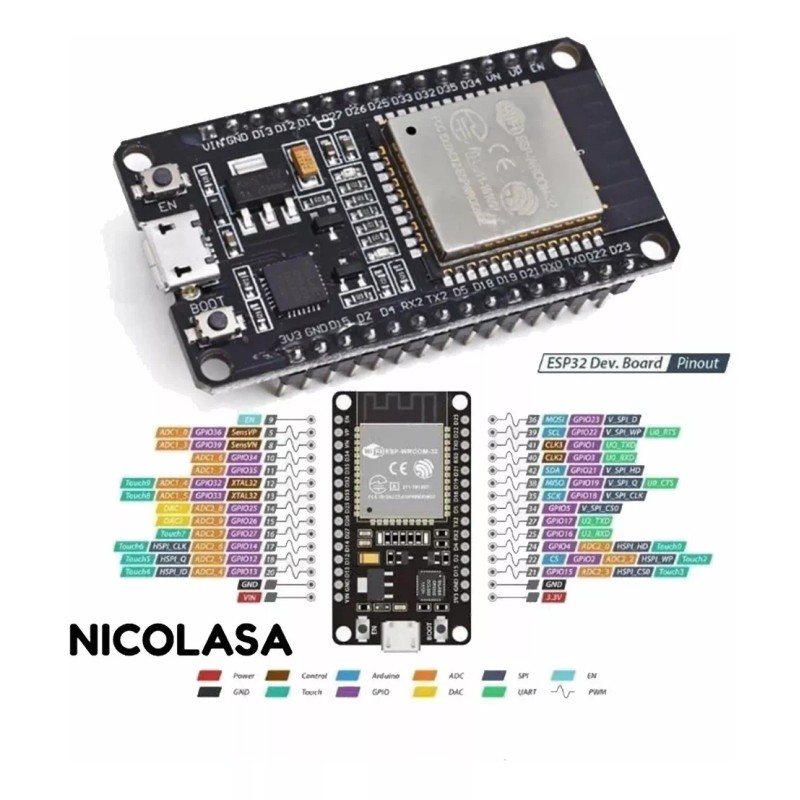 CODYTAVAREZ Esp32 Wifi + Bluetooth 4.2 Ble Nodemcu - Mejor