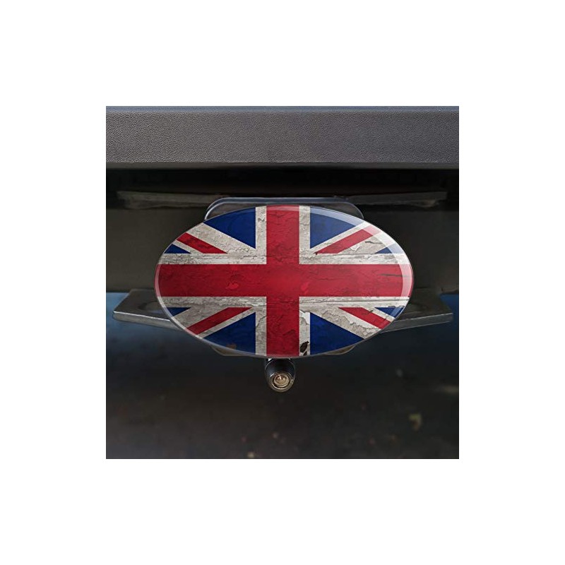 GRAPHICS & MORE Rustic Distressed United Kingdom British Flag Oval
