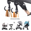 QYNuLi 2 Pcs Pram Hook Adjustable Baby Car Hook Multi